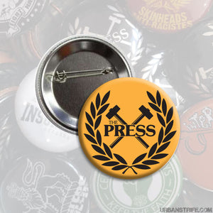 The Press - Logo orange 1" Pin