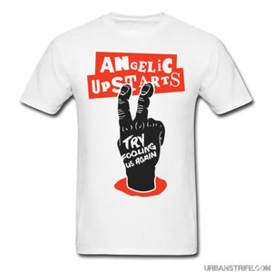 Angelic Upstarts - Try Fooling Us Again WHITE T-Shirt