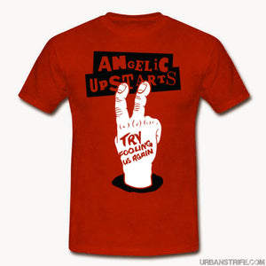 Angelic Upstarts - Try Fooling Us Again RED T-Shirt