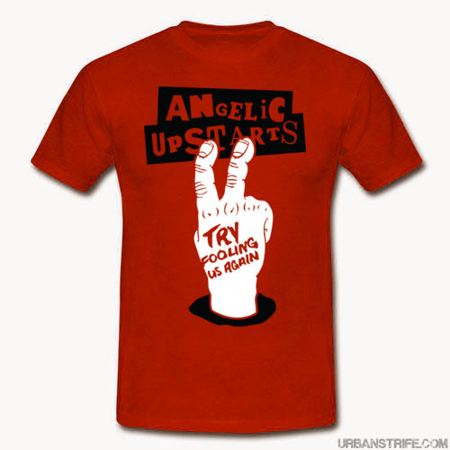 Angelic Upstarts - Try Fooling Us Again RED T-Shirt