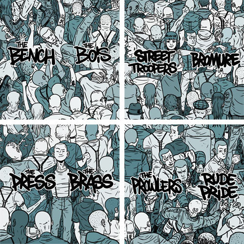 ISS 001-004 Set - Bromure / Street Troopers, The Brass / The Press, The Prowlers / Rude Pride, The Bench / The Bois